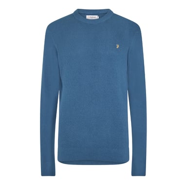 Farah Mens Rainhill Plain Regular Jumper (Metal Grey)