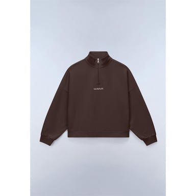 Napapijri Womens/Ladies Almas Quarter Zip Sweatshirt (Brown)