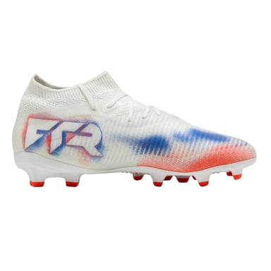 Puma Childrens/Kids Future 8 Pro Artificial Ground Football Boots (White/Black/Red)