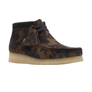 Clarks Originals Mens Wallabee Calf Suede Boots (Black)