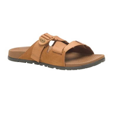 Chaco Mens Lowdown Leather Flatform Slides (Taffy Pink)