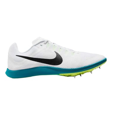 Nike Mens Zoom Rival Distance Athletic Shoe Spikes (White)