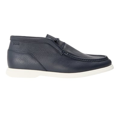 Boss Mens Sienne Desb Leather Chukka Boots (Dark Blue)