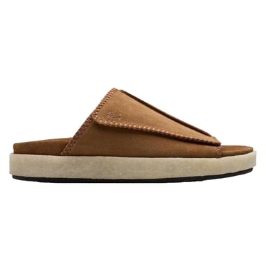 Clarks Originals Mens Overleigh Suede Sliders (Brown)