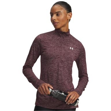 Under Armour Womens/Ladies Tech Textured Half Zip Top (Dark Maroon)