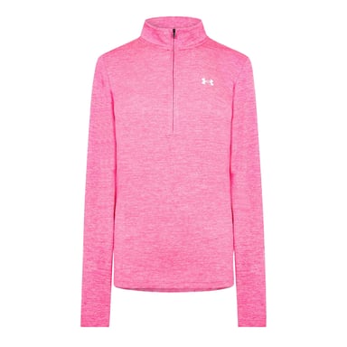 Under Armour Womens/Ladies Tech Textured Half Zip Top (Pink)