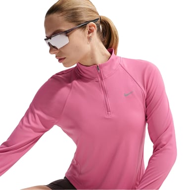 Nike Womens/Ladies Swoosh Long-Sleeved Running Top (Pink Foam)