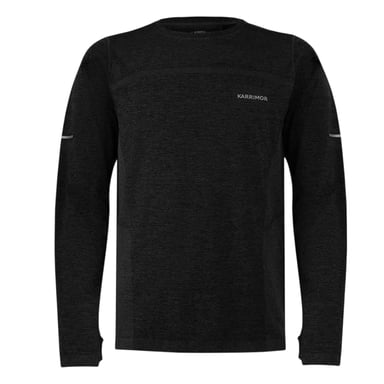 Karrimor Mens Xlite Long-Sleeved Running Top (Black Marl)