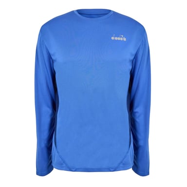 Diadora Mens X Run Logo Long-Sleeved T-Shirt (Persian Blue)