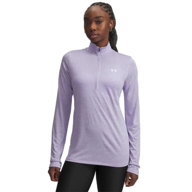 Under Armour Womens/Ladies Tech Textured Half Zip Top (Transparent)