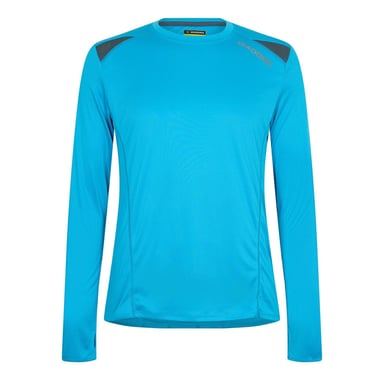 Diadora Mens Performance Long-Sleeved T-Shirt (Blue)