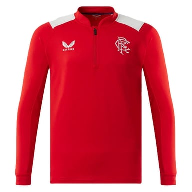 Castore Childrens/Kids Rangers FC Quarter Zip Top (Red)