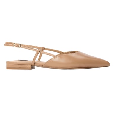 Steve Madden Womens/Ladies Spencer Leather Sling Back Sandals (Tan)