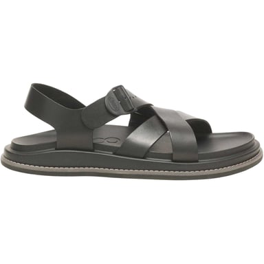 Chaco Mens Fisherman Flatform Sandals (Black)