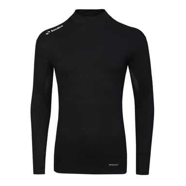 Sondico Mens Mock Neck Base Layer Top (Black)