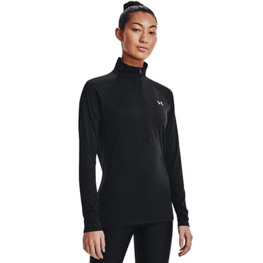 Under Armour Womens/Ladies Tech Quarter Zip Track Top (Black)