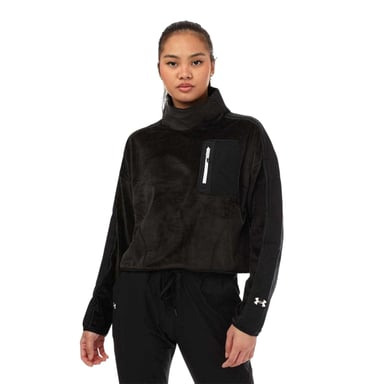 Under Armour Womens/Ladies Mock Neck Fleece Top (Black)
