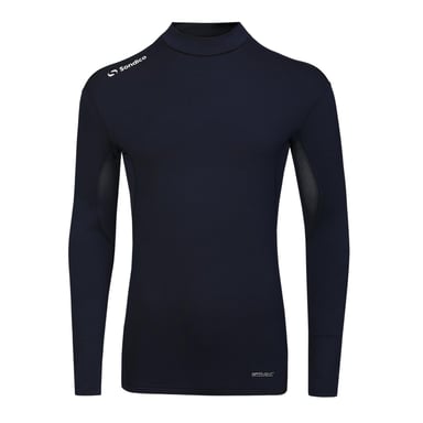 Sondico Mens Mock Neck Base Layer Top (Navy)