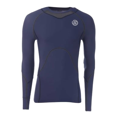 Skins Mens Series-3 Compression Athletic Base Layer Top (Navy)