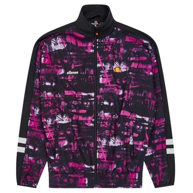 Ellesse Womens/Ladies Boulevard Fleece Funnel Neck Track Jacket (Black/Pink)
