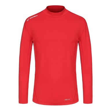 Sondico Mens Mock Neck Base Layer Top (Red)