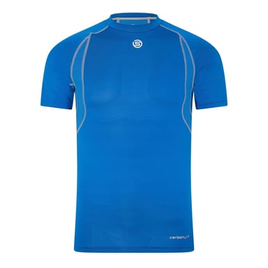 Skins Mens Carbonyte Contrast Detail Base Layer Top (Blue)
