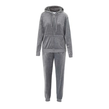 Miso Womens/Ladies Velour Tracksuit Set (Grey)