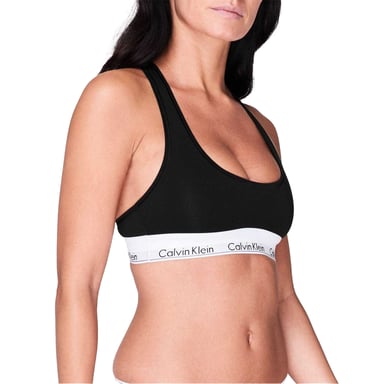 Calvin Klein Womens/Ladies Logo Cotton Blend Bralette (Black)
