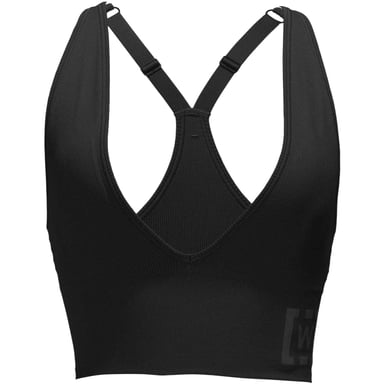 Wolford Womens/Ladies Ribbed Plunge Sports Bra (Black)