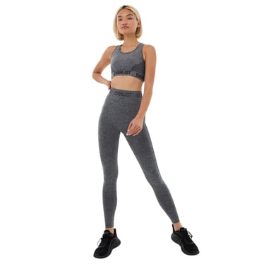 Everlast Womens/Ladies Logo Seamless Sports Bra (Charcoal Marl)