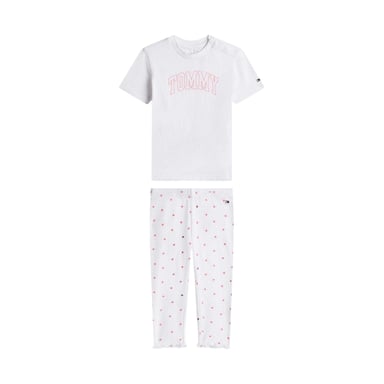 Tommy Hilfiger Baby Girls Hearts Top And Leggings Set (White)
