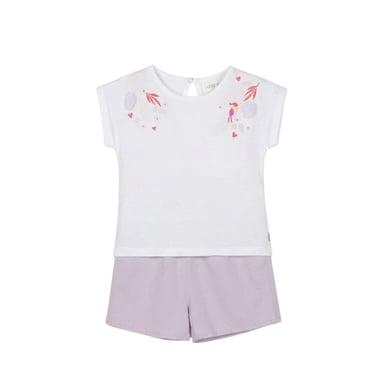 Carrement Beau Childrens/Kids T-Shirt & Shorts Set (White)