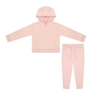 Firetrap Girls Cotton Blend Hoodie And Joggers Set (Pack of 2) (Pink)