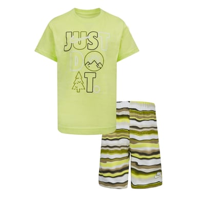 Nike Childrens/Kids Printed Top & Bottom Set (Moss)