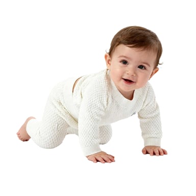 Jack Wills Baby Pointelle Loungewear Set (Off White)