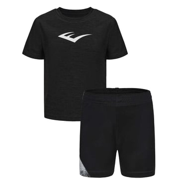 Everlast Boys Flex Logo T-Shirt & Shorts Set (Black)