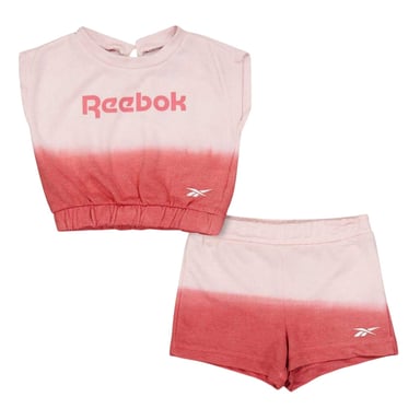 Reebok Toddler Ombre Sleeveless Shirt And Shorts Set (Sun Kissed Coral)