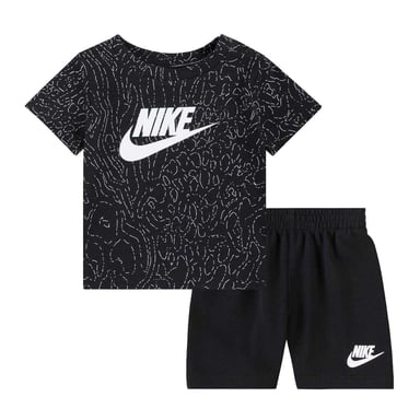Nike Baby Genie Logo T-Shirt & Shorts Set (Black)