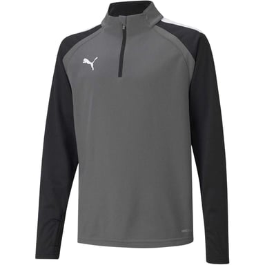 Puma Childrens/Kids TeamLIGA Quarter Zip Fleece Top (Grey)