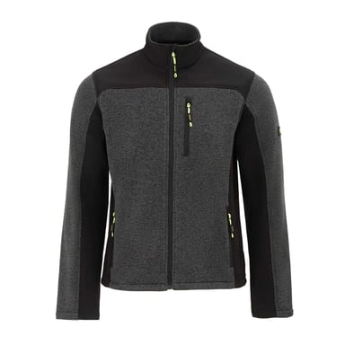 Dunlop Mens On Site Fleece Jacket (Black/Grey)