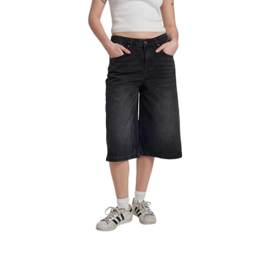 The Ragged Priest Womens/Ladies Release Denim Shorts (Charcoal)