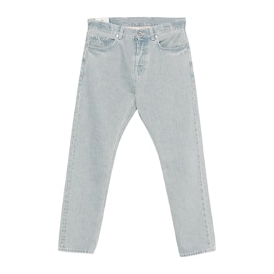 Off White Womens/Ladies Light Wash Straight Jeans (Blue/White)
