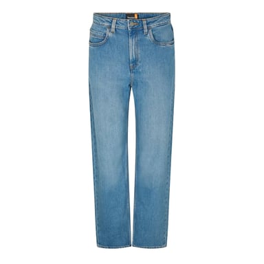 Timberland Womens/Ladies Mid Rise Straight Leg Jeans (Light Blue)
