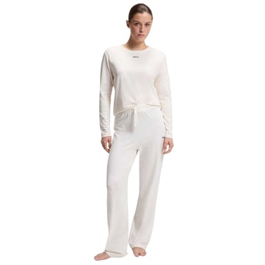 Boss Womens/Ladies Cotton Logo Pyjama Bottoms (White)