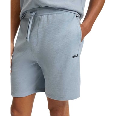 Boss Mens Waffle Pyjama Shorts (Blue)