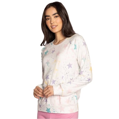 PJ Salvage Womens/Ladies Star Print Sweatshirt (Off White)