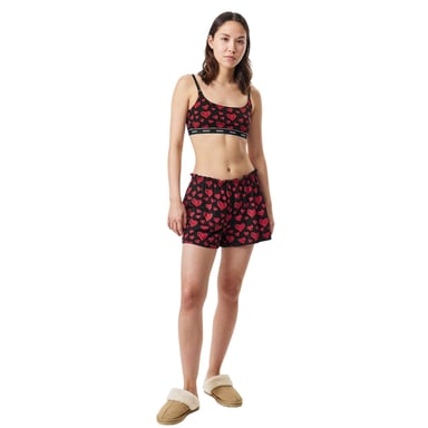 Hugo Womens/Ladies Nikka Hearts Pyjama Shorts (Red)