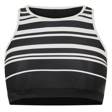 Zoggs Womens/Ladies Stripe Crop Top (Black)
