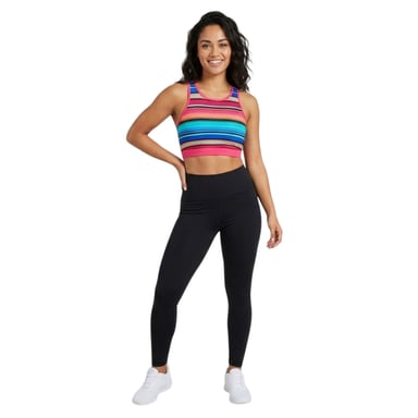 Zoggs Womens/Ladies Stripe Crop Top (Multicoloured)