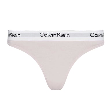 Calvin Klein Womens/Ladies Logo Cotton Blend Thong (Pink)